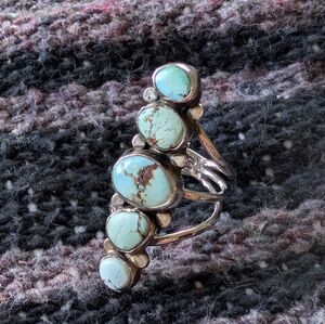 Miskwill Turquoise Silver Ring